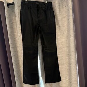 Black Vegan Leather Pants
